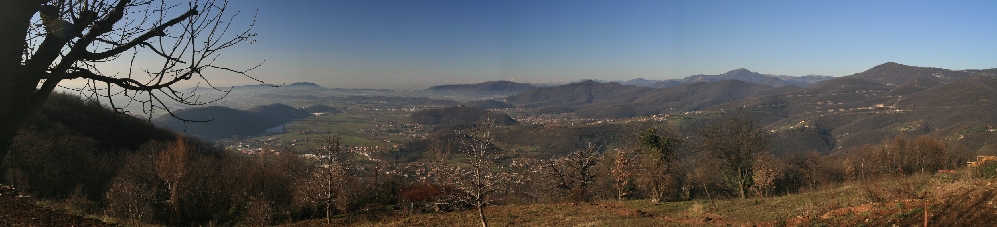 Panorama delle colline moreniche della Franciacorta